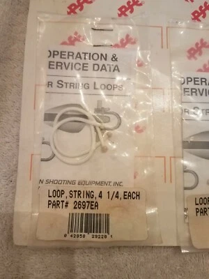 NEW PSE Precision Shooting Bow 2697PSE String Loop 4-1/4" White - Image 1 of 2