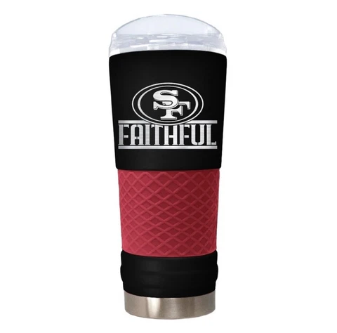 San Francisco 49ers "The Draft" 24oz. RALLY CRY Stainless Steel Travel Tumbler Cover