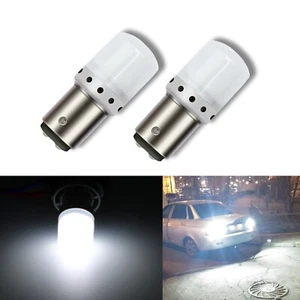 2x Bright 1157 6000K White LED Bulbs 9-SMD Back up Reverse Light for Acura CL - Picture 1 of 7