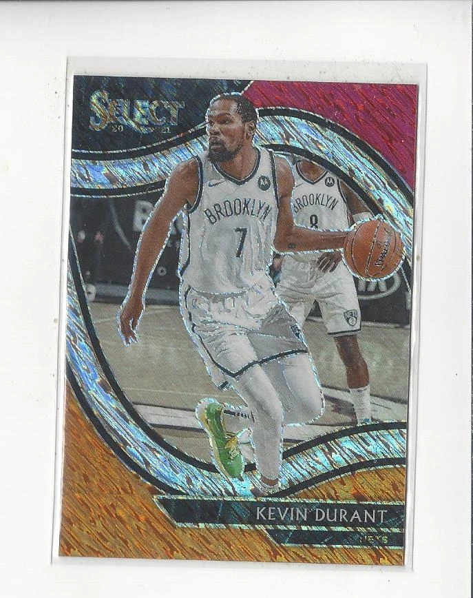 2020-21 Select Prizms Red White Orange Shimmer #259 Kevin Durant Nets - Image 1 of 1