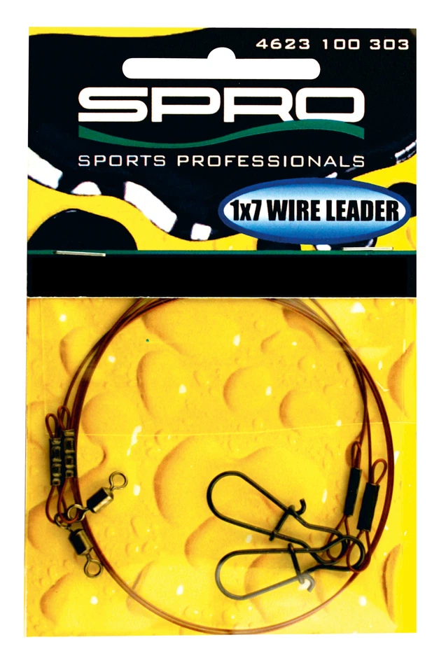 SPRO PREDATOR LEADER 1x7 Wire Leader 40LB 30cm 2 Stück Stahlvorfach DA SALE - Bild 1 von 1