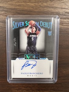 2022-23 Panini Noir Paolo Banchero Sliver Screen Debut Rookie RC Auto 1/1 !!!!!!