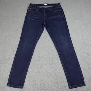 Eileen Fisher Jeans Womens Sz 8 Organic Cotton Denim Slim Jeans Stretch Blue - Picture 1 of 12