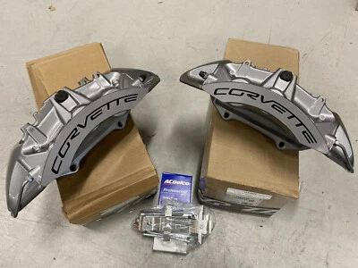 New GM OEM Brembo 2009-13 Chevy Corvette ZR1 Front 6 Piston Brake Calipers + Pin - Image 1 of 4