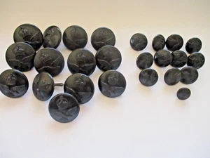 WWII RAAF Buttons x 25.(13L,11M, 1Small) - Picture 1 of 7