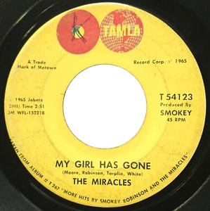 The Miracles My Girl Has Gone 45 RPM 7" Vinyl Single TAMLA Northern Soul - Bild 1 von 7