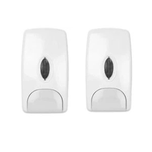 Seifenspender Quicky - Kunststoff - 1000 ml - weiß - 2 Wandspender  - Bild 1 von 2