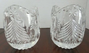 Set 2 - Portacandele Mikasa Cristallo Albero di Natale Stella Festività Tea Light - Foto 1 di 5