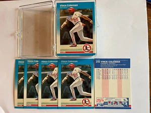 1987 Fleer Vince Coleman 45 Card Lot 752 Stolen Bases Many PSA 10’s - Picture 1 of 2