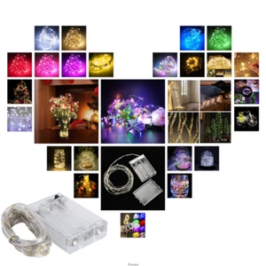 1M 4M LED String Copper Wire Fairy Lights Battery Powered Waterproof 10 40LEDs - Picture 1 of 21