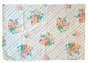 Vintage Cannon Monticello Standard Pillowcase Floral Retro Flowers 20" x 30" EUC - Picture 1 of 8
