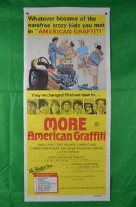 MORE AMERICAN GRAFFITI (1979) Australia 13 x 30 Inches Daybill Insert - Picture 1 of 4
