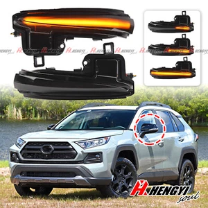 For 16-20 Toyota Tacoma Smoked Sequential LED Side Mirror Turn Signal Lights 2X - Picture 1 of 4
