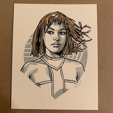 Tyler Stout Leeloo Variant Pros Cons 8 VIII Fifth Element handbill poster print