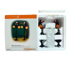 Dept 56 Halloween Gothic Street Lamps Excellent Condition LIGHTS TESTED Works - Picture 1 of 1