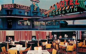 POSTAL DE COLECCIÓN ST SULPICE QUEBEC CANADA CHAPON FIN HOTEL Y RESTAURANTE - Imagen 1 de 2