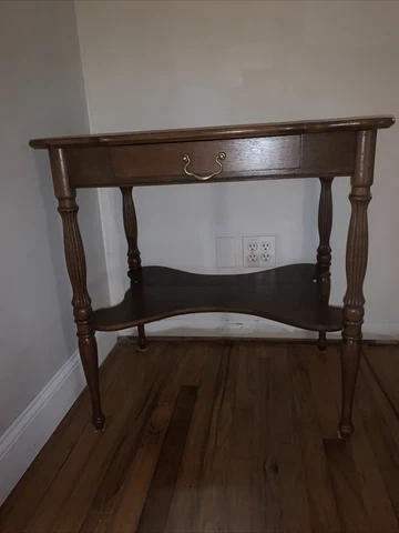 Antique Federal Writing Table, Oak Library Hall Desk /Table, American 1890-1920 Cover