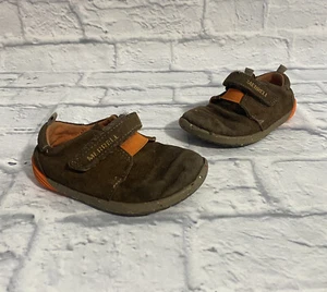 Merrell Bare Steps Sneakers Brown Orange Casual Shoes Boys Size 5M - Picture 1 of 12