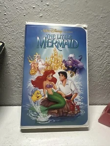 Disney The Little Mermaid VHS 913 Black Diamond Edition BANNED Phallus Art Vtg - Picture 1 of 8