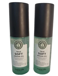 2x Maria Nila True Soft Argan Hair Oil 30ml 1 fl oz SWEDEN COLOR GUARD COMPLEX - Picture 1 of 2