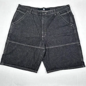 Vintage Marithe Francois Girbaud Utility Shorts Herren 44 Schwarz Denim Hip Hop Y2K - Bild 1 von 9