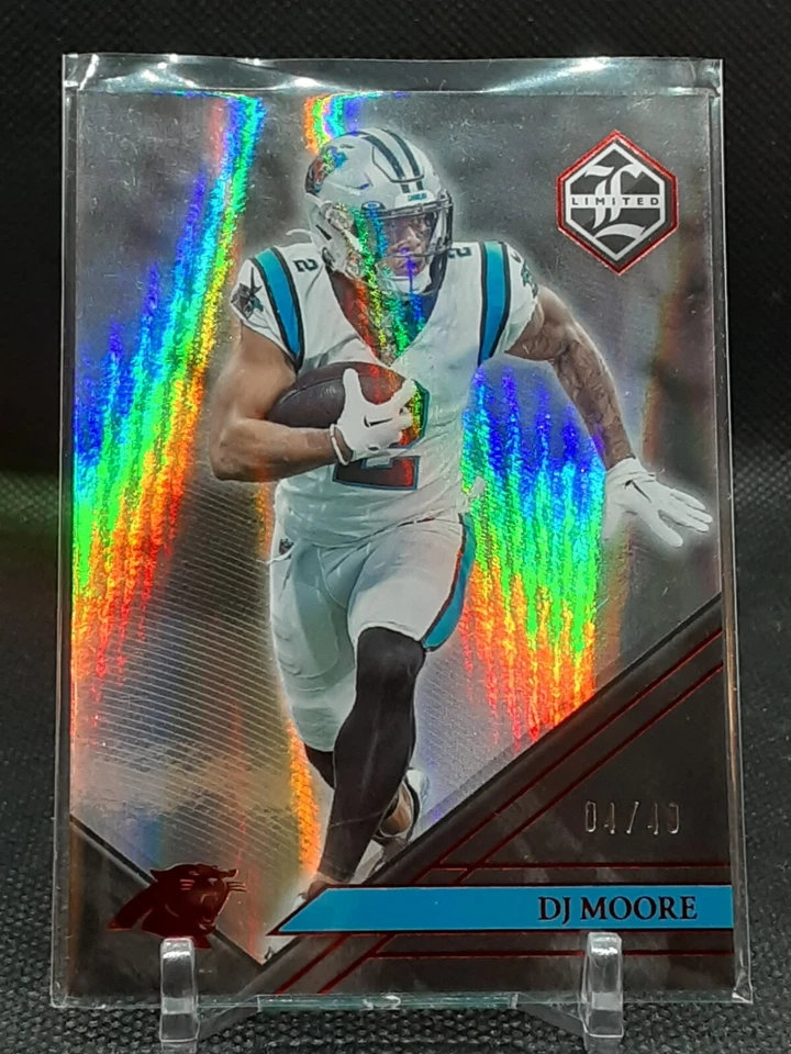 DJ MOORE 2022 LIMITED RED #4/49 PANTHERS MARYLAND TERRAPINS T# - Image 1 of 1