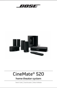 Bose CineMate 520 Heimkinosystem Bedienungsanleitung Anleitung Anleitung - Bild 1 von 1