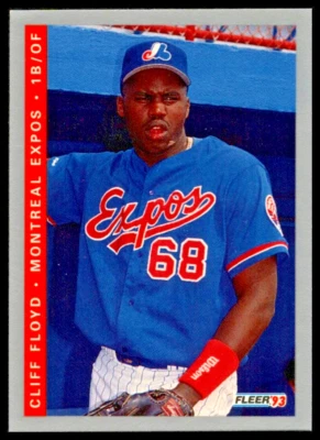 1993 FLEER FINAL EDITION #92 CLIFF FLOYD MONTREAL EXPOS/RC - Image 1 of 2