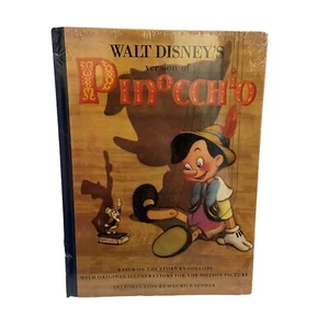 New Sealed Walt Disney's Version of Pinocchio Hardcover Children’s Classic Book - Picture 1 of 4