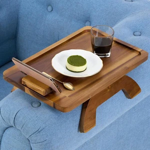 Sofa Arm Clip Table Armrest tray table or Couch With Rotating Phone Bracket 360 - Picture 1 of 7