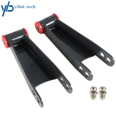 3" Rear Drop Shackles Kit For 2001-2010 Chevy Silverado GMC Sierra 1500HD 3500HD - Image 1 of 4