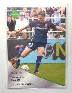 2023 Parkside NWSL Pronto silver parallel card #1 - Mille Gejl Jensen - Picture 1 of 1