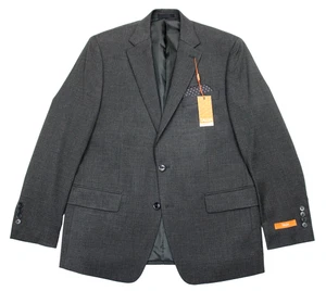 Tallia Suit Jacket 40 R Mens Dark Grey Classic Fit Stretch Blazer Sport Coat New - Picture 1 of 8