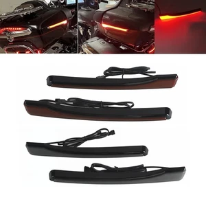 LED Tour Trunk Side Light Red Run Turn & Brake Lamp For Indian Challenger '20-up - Picture 1 of 19