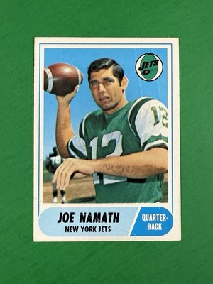 Joe Namath ~ 1968 Topps Fútbol #65 (GD/VG) ~ HOF ~ NEW YORK JETS v1 Foto 1 de 4
