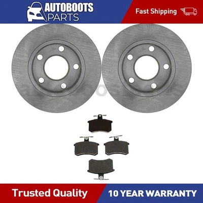 Комплект задних дисковых тормозных колодок дисковый тормоз ротор для 1993-1995 Audi 90 Quattro - Изображение 1 из 4