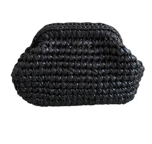 Noam Hazan PU Woven Cherry Clutch(Black) - Picture 1 of 10
