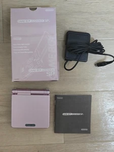 Nintendo GameBoy Advance SP GBA Game Console AGS-001 Pink w/Box Charger - Picture 1 of 23