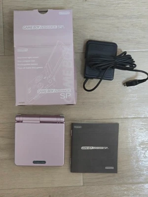 Nintendo GameBoy Advance SP GBA Game Console AGS-001 Pink w/Box Charger - Image 1 of 4