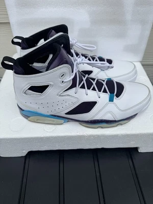 Jordan Flight Club 91 White Blue Lagoon tamanho 13 - Imagem 1 de 4