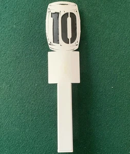 10 BARREL Brewing Company Beer Tap Handle, Metal, White, Oregon - Picture 1 of 8