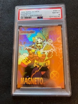 1992 Impel X-Men Series 1 Hologram Magneto  # XH-4     (PSA 8 NM-MT) - Image 1 of 2