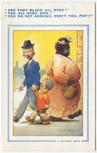 FATHER AND SON, D TEMPEST - Bamforth Comic Postcard No 486 - Bild 1 von 2