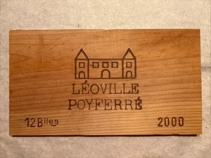 1 Rare Wine Wood Panel Château Léoville Poyferré Vintage CRATE BOX 10/25 370 - Picture 1 of 2