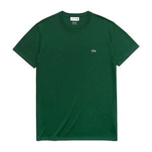 Lacoste T Shirt Green Pima Cotton Mens Size M L XXL TH6709 - Picture 1 of 7