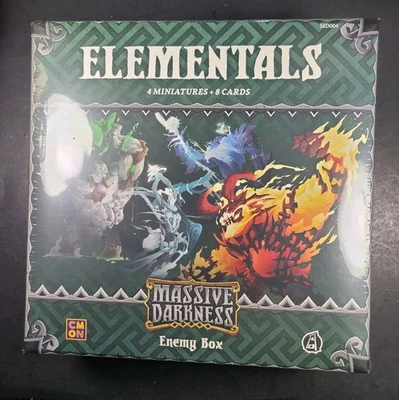 Massive Darkness: Enemy Box - Elementals CMON Games Factory Sealed  Free Ship - Image 1 of 2