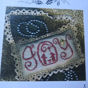 Homespun EleganceJOY w nativity Cross Stitch Ornament Pattern only - Picture 1 of 2