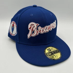 Atlanta Braves New Era X Diet Starts Monday 59Fifty 7 1/2 Sombrero 1972 All Star Azul - Imagen 1 de 13