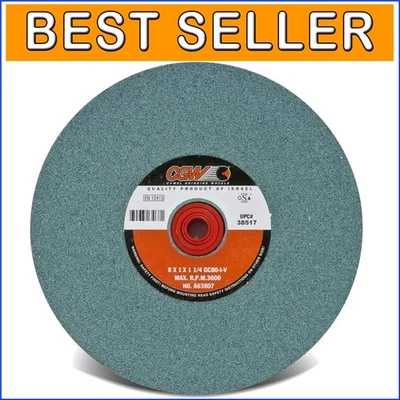 High-Speed 8'' Grinding Wheel, GC80-I-V Silicon Carbide for Non-Ferrous Metals - Image 1 of 2