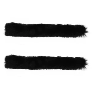  2 Stück Geldbörse Kette Riemen Abdeckung - Plüsch Schultergurt Schutz - Kunstfell - Bild 1 von 17